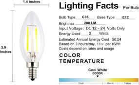 img 2 attached to 💡 High-Quality OPALRAY DC 12V 24V Input LED Candelabra Bulb: Efficient Illumination with Power Flexibility