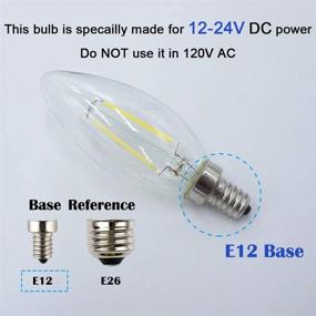 img 3 attached to 💡 High-Quality OPALRAY DC 12V 24V Input LED Candelabra Bulb: Efficient Illumination with Power Flexibility