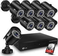 xvim 8ch 1080p wired security camera system outdoor with 1tb hdd: 8 hd 1920tvl cameras, night vision, motion alert, easy remote access - complete home surveillance solution logo