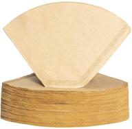 dolopl coffee filters cone paper - 200 count disposable natural unbleached filters for pour over coffee makers logo