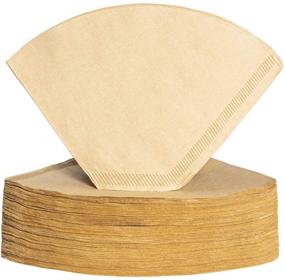 img 4 attached to DOLOPL Coffee Filters Cone Paper - 200 Count Disposable Natural Unbleached Filters for Pour Over Coffee Makers
