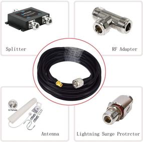 img 3 attached to 🔌 32ft 50Ом Коаксиальный кабель низкой потери: N мужской - SMA мужской, 5D-FB OD7.5, ультранизкопотерьный коаксиальный кабель для мобильного усилителя сигнала и репитера - совместим с CDMA GSM DCS 3G 4G