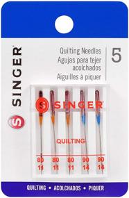 img 4 attached to 🧵 SINGER 44729 Quilting Machine Needles, Sizes 80/11 & 90/14, Multicolor 5-Pack