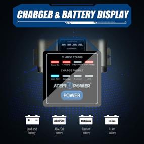 img 1 attached to 🔋 ATEM POWER 12V 40A DC to DC Battery Charger with MPPT Solar Panel Controller and Multi-Protection Design - For Lead Acid, AGM, Gel, Calcium, LiON Batteries