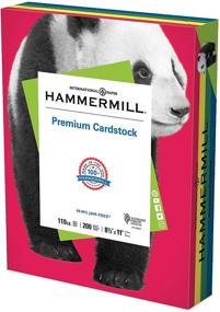 img 4 attached to Hammermill Assorted Colors Cardstock: 110lb, 8.5 x 11, 1 Pack (200 Sheets) - Thick Cardstock, Made in USA