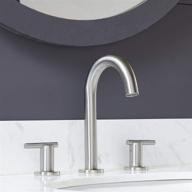 contemporary brushed nickel bathroom faucet by va logo