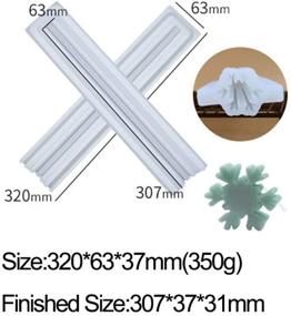 img 3 attached to 🎄 EchoDone Christmas Snowflake Tube Column Silicone Soap Candle Mold: Premium Soap Making Supplies & Silicone Mold for Festive Soap Embeds