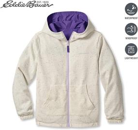 img 3 attached to 👧 Eddie Bauer Kids Reversible Hooded Windbreaker Jacket: Stylish & Practical Outerwear for Children