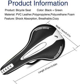 img 2 attached to 🌬️ Breathable and Comfortable Foir Bike Saddle - Ergonomic Design with Central Relief Zone; Relax Your Body on Road and Mountain Bikes