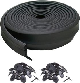 img 4 attached to 🚪 Long-lasting Black Rubber Garage Door Bottom Seal by M-D Building Products, 16 Feet – Ensures Superior Protection