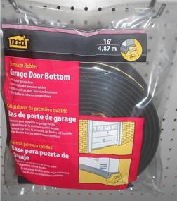 img 1 attached to 🚪 Long-lasting Black Rubber Garage Door Bottom Seal by M-D Building Products, 16 Feet – Ensures Superior Protection