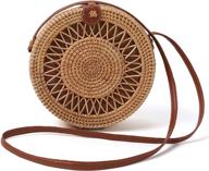 👜 stylish and sustainable rattan bags for women: handmade rectangular handbags, wallets, and crossbody bags logo