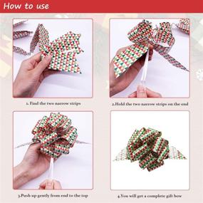 img 3 attached to 🎁 LilyBox 24-Piece Christmas Gift Wrap Bows Set with Ribbon for Presents, Wine Bottles, Books, and Decorations