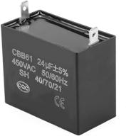 ⚡️ cbb61 generator starting run capacitor 450v ac 24uf 50/60hz ul/ru listed for 400/350/300/250vac logo