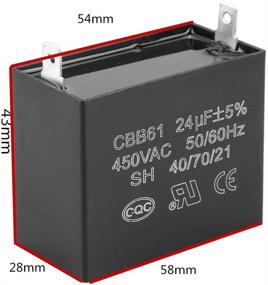 img 3 attached to ⚡️ CBB61 Generator Starting Run Capacitor 450V AC 24uF 50/60Hz UL/RU Listed for 400/350/300/250VAC