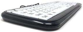 img 3 attached to 🖥️ DC Large Print EZSee USB Wired Computer Keyboard Bundle: White Keys with Black Letters + Battery-Free Wireless Mouse - Part # CD1043