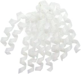 img 4 attached to CT CRAFT LLC Curly Bows For Gift Wrapping - Curling Ribbon Pearl - Ribbons For Crafts - Self-Adhesive Bows - Ribbons And Bows For Gift Wrapping Christmas