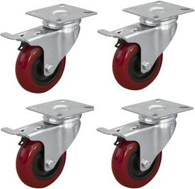 img 3 attached to POWERTEC 17205 3 Inch Polyurethane Casters