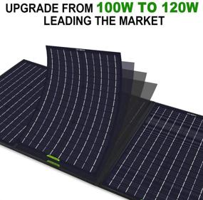 img 2 attached to Travel Ready: ECO-WORTHY 120W Foldable Solar Panel Kit for Portable Generator Power Station. Includes USB Controller to Efficiently Charge 12V Battery. Perfect for RV, Camping, Travel Trailer, Power Bank, Emergency Power