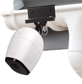 img 4 attached to 📷 Wasserstein Weatherproof Gutter Mount: Elevated Arlo Camera Placement (2-Pack, Black)