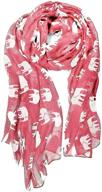 gorgeous elephant print scarf shawl women's accessories logo