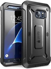 img 2 attached to Galaxy S7 Чехол серии SUPCASE Unicorn Beetle Pro с полнокорпусным ремнем и встроенным защитным экраном (Черный/Черный) - разработан для Samsung Galaxy S7 (Выпуск 2016 года)