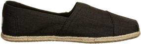 img 1 attached to 👞 TOMS Black Linen Rope 10008356: Sustainable Style and Comfort in Elegant Black Linen