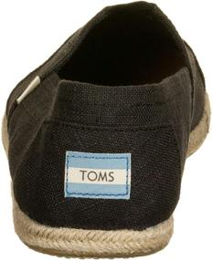 img 2 attached to 👞 TOMS Black Linen Rope 10008356: Sustainable Style and Comfort in Elegant Black Linen