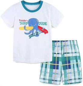 img 4 attached to Helicopter Sheeve T Shirt Undershirt Toddlers Boys' Clothing