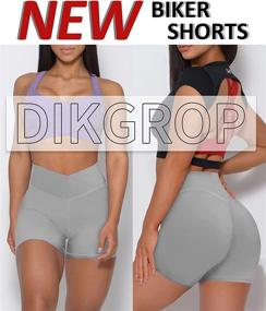 img 3 attached to 🩳 Women's High Waist Booty Shorts for Gym and Yoga - Butt Lift, Athletic Crossover Workout and Running Shorts