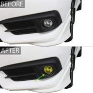 enhance and protect your honda civic sedan 2016-2021 with bogar tech designs yellow fog light tint kit logo