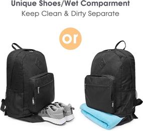 img 3 attached to 🎒 Convenient and Compact: WANDF Foldable Backpack with Pocket Compartment