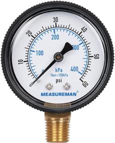 img 4 attached to 🏊 Measureman Swimming Pressure 0-60 Psi Plastic Gauge: Accurate Readings for Pool Maintenance and Water Sports