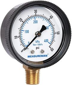 img 3 attached to 🏊 Measureman Swimming Pressure 0-60 Psi Plastic Gauge: Accurate Readings for Pool Maintenance and Water Sports