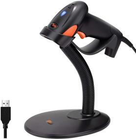img 4 attached to Tera Pro Barcode Scanner with Stand - Auto Sensing Function, USB Wired 1D Handheld Bar Code Scanner - Fast & Precise Intelligent Scanning Laser Bar Code Reader for Extended Barcode Scanning