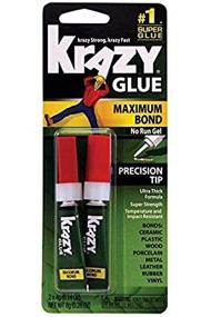 img 1 attached to Super Strong Adhesive: Krazy Glue Maxbd Gel 2-Pack - Unbeatable Bonding Power!