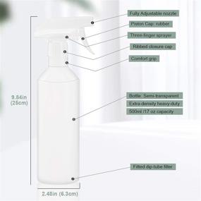 img 3 attached to 🧴 Adjustable Vinegar Refillable Cleaning Bottles: Efficient Solution for Cleaning Tasks