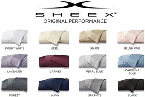 img 2 attached to 🛌 Подушечные чехлы SHEEX Original Performance - набор из 2 штук, ультра-мягкая ткань, дышащая и передающая тепло технология - ярчайший белый цвет, размер "king".