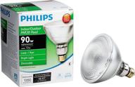 💡 high performance dimmable halogen flood light bulb - philips 419408 par38, 90w equivalent logo