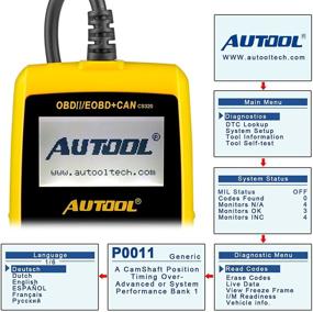 img 2 attached to 🚗 Efficiently Diagnose and Erase Car Engine Fault Codes with AUTOOL Universal OBD II Scanner - OBD2 CAN Diagnostic & Emission Monitor Scan Tool