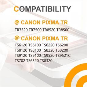 img 3 attached to 🖨️ SOKO Compatible Ink Cartridges: Replacement for Canon PIXMA TR7520 TR8520 TS9120 TS6120 TS6220 TS8120 TS8220 TS9520 Printer (5 Pack) - Canon 280 281 PGI-280XXL CLI-281XXL