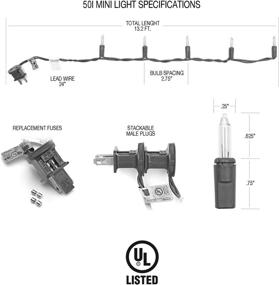 img 1 attached to DecoBrite Лампа накаливания Рождественская многоцветная спальня