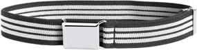 img 4 attached to 👦 Stylish Adjustable Elastic Stretch Boys' Belts - Shop Buyless Fashion Accessories Now!