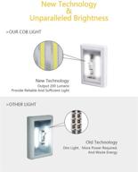 🔦 wireless battery operated touch tap light, ideal for closets, under cabinet, kitchen, garage, attic, shed, rv, diy projects - pack of 4 логотип