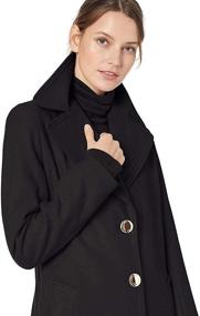 img 1 attached to Warm and Elegant: Calvin Klein 🧥 Women's Single Breasted Spread Collar Wool Jacket
