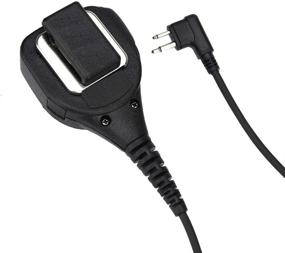 img 2 attached to 🎧 2 Pin Heavy Duty Shoulder Remote PTT Hand Speaker Mic for Motorola CP200 CP200 XLS PR400 EP450 GTX GP300 P1225 CP185 P110 SP50 Xtni DTR Vl50 Radios