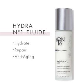 img 2 attached to 💦 Yon-Ka Hydra No.1 Fluide (50ml) Hyaluronic Acid Mattifying Moisturizer for Age Defense and Normal/Oily Skin, Silica-Infused, Paraben-Free