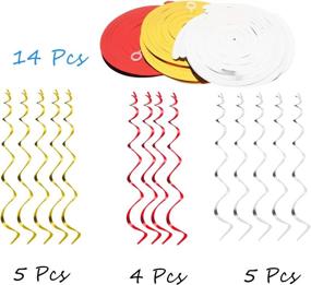 img 3 attached to 🏎️ 30 Pcs Racing Car Party Foil Swirls Streamers Photo Booth Props Kit - Children's Kids Favors Room Hanging Decorations Happy Birthday Party Supplies - Easy Setup, NO DIY REQUIRED