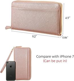 img 1 attached to 🔖 RFID Passport Wallet Case Family Holder - Ultimate Travel Document Organizer in Rose Gold