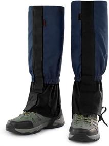 img 4 attached to 🌧️ Luwint Waterproof Kids Leg Boot Gaiters: Essential Protective Gear for 6-12 Yrs Old Boys and Girls - Perfect for Hiking, Hunting, and Climbing